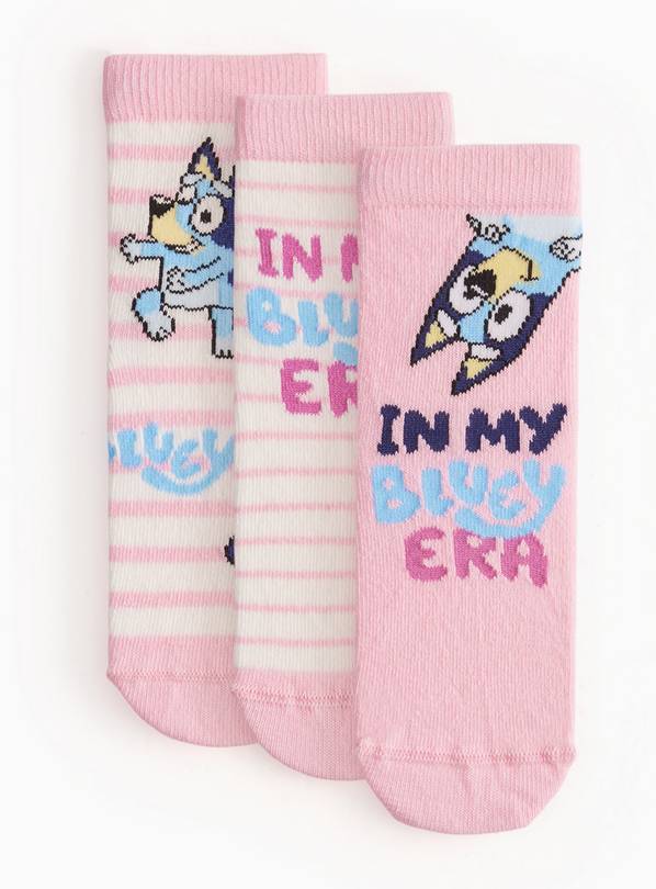 Bluey Socks 3 Pack 3-5.5 Infant